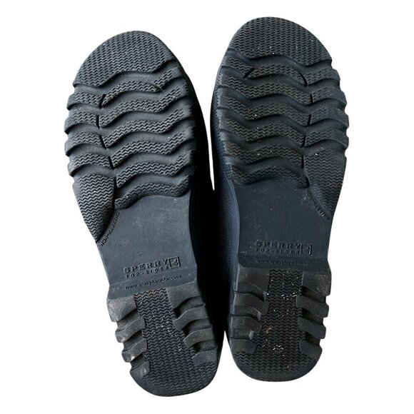 Women's Navy Blue Sperry Duckling Rubber Waterproof Shoes Rubber Slip On Sz 7.5 - Picture 6 of 13